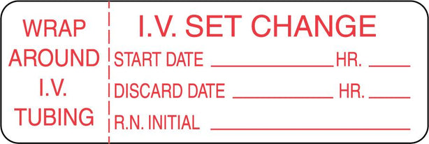 Centurion Nursing IV Tubing Labels - NL22 - 1 Roll - MDL-NL22