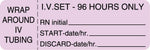 Centurion Nursing IV Tubing Labels - NL2794L - 1 Roll - MDL-NL2794L