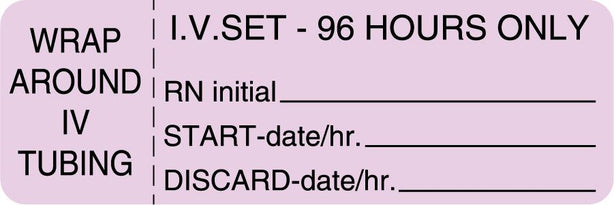 Centurion Nursing IV Tubing Labels - NL2794L - 1 Roll - MDL-NL2794L