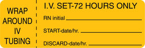Centurion Nursing IV Tubing Labels - NL821A - 1 Roll - MDL-NL821A