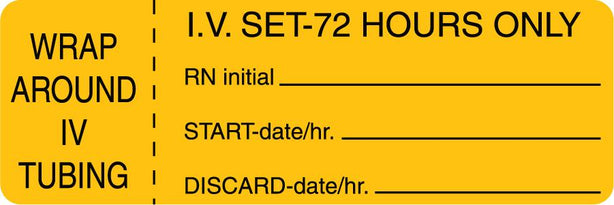 Centurion Nursing IV Tubing Labels - NL821A - 1 Roll - MDL-NL821A