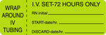 Centurion Nursing IV Tubing Labels - NL821G - 1 Roll - MDL-NL821G