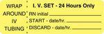 Centurion Nursing IV Tubing Labels - NL87Y - 1 Roll - MDL-NL87Y