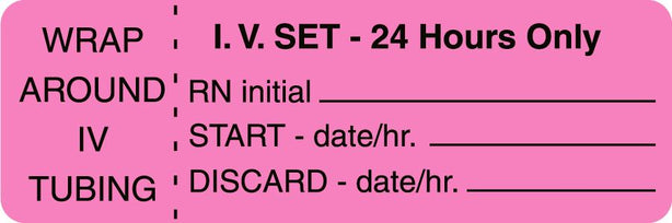 Centurion Nursing IV Tubing Labels - NL87 - 1 Roll - MDL-NL87