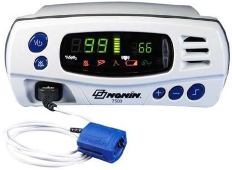 NONIN MEDICAL INC Tabletop Pulse Oximeters 7500 1 Each - MDL-NMI7500