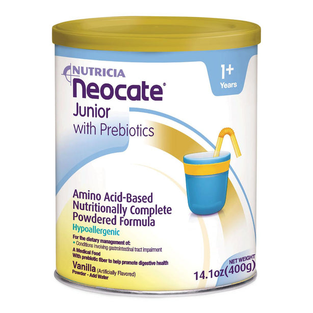 Nutricia North America Formula Junior Prebio Powder, Neocate, Vanilla, 400 gm / Can - 133282 - 4 Each