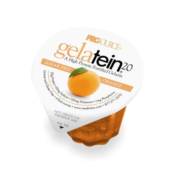 Medtrition ProSource Sugar-Free Gelatein 20 Supplements, Orange Flavor, 4 oz. - 11691 - 36 Each