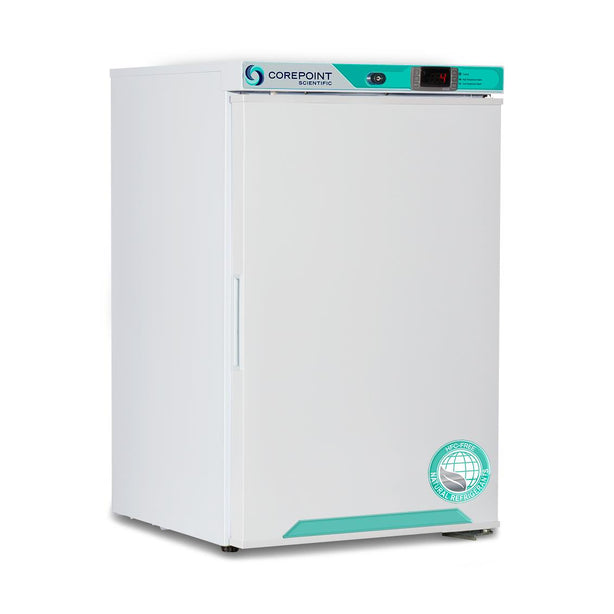 Horizon Corepoint Scientific White Diamond Solid-Door Undercounter Refrigerator, 2.5 Cu. Ft. - PR031WWW/0 - 1 Each