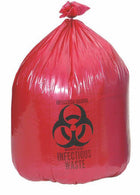 Medi-Waste Systems Biohazard NON022270R Drawstring Liner, Red, 40" x 40", 2 Ply, 2 Mil - MDL-NON022270R - 100 Each