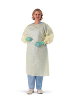 Medline Disp. SMS Medium-Weight Isolation Gowns with Thumb Loops - NON50240F - 100 Each - MDL-NON50240F