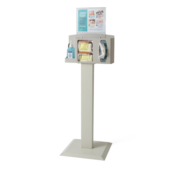 Hygiene Station Bundle with Vertical Sign Holder and Kiosk Stand - BD101-0012 - 1 Each