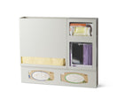 Waterloo Isolation Protection Organizer, Creme Aluminum, Holds Isolation Gowns, 2 Glove Boxes, 1 Mask with Shield Box and 1 Isolation Mask Box - WTL#ISOORG-2C - 1 Each