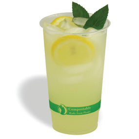 Stalkmarket Compostable Clear Cold Cups PLA-24 1000.0 Each-MDL-NONPLA24