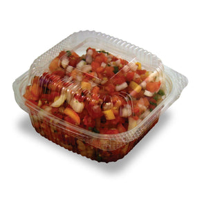 Stalkmarket Jaya PLA Clear Deli Hinged Containers PLA-EC6 240.0 Each-MDL-NONPLAEC6