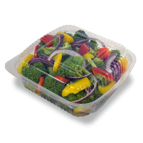 Stalkmarket Jaya PLA Clear Deli Hinged Containers PLA-EC8 160.0 Each-MDL-NONPLAEC8