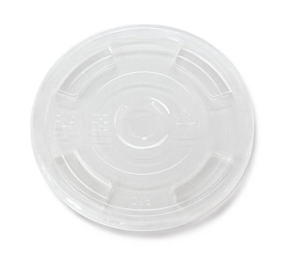 Planet+ Compostable Cold Cup Lids - PLA-FL - 1000 Each - MDL-NONPLAFL