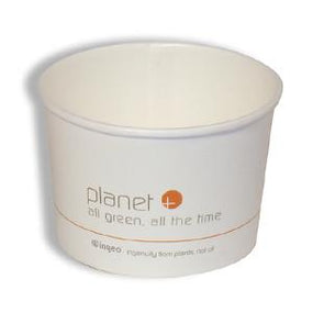 Planet+ Compostable PLA Laminated Food Containers - PLFC-8 - 1000 Each - MDL-NONPLFC8