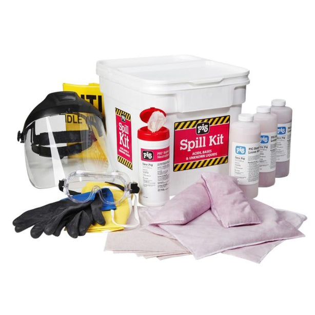 New Pig Corporation Acid Neutralizing Spill Kit in Bucket - NPGKIT399