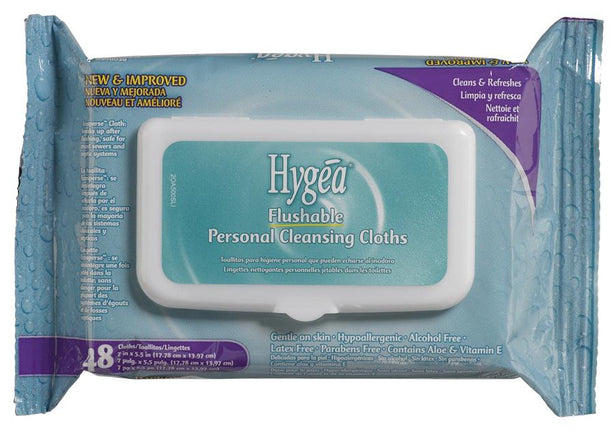 PDI, INC PDI Hygea Flushable Personal Cleansing Cloths A500F48 12 Each-MDL-NPKA500F48