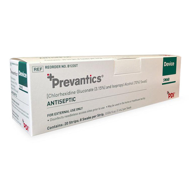 PDI Device and Strips Prevantics Swabs 8-Pack - B123ST - 200 Pack
