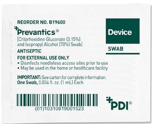 Pdi Prevantics Device Swab, 1 mL, 100/BX - NPKB19600