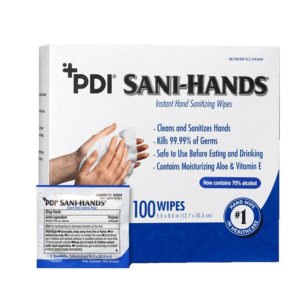 Sani-Hands Instant Hand Sanitizing Wipes - D43600 - 1000 Each - MDL-NPKD43600