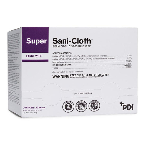 Super Sani-Cloth Germicidal Disposable Wipes - H04082 - 1 Each - MDL-NPKH04082H