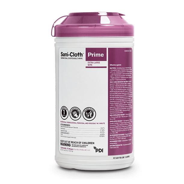 Sani-Cloth Prime Germicidal Disp Wipes - P24284 - 6 Each - MDL-NPKP24284