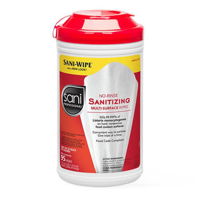 Sani Professional No-Rinse Sanitizing Multisurface Wipes - P56784 - 1 Each - MDL-NPKP56784H