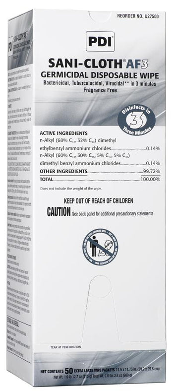 Pdi, Inc Sani-Cloth AF3 Wipes U27500 - 150.0 Each