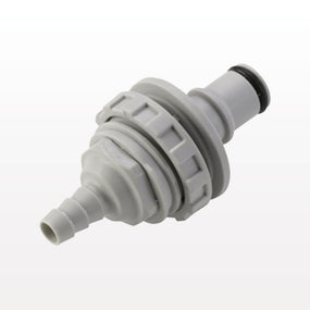 NS4 Connector, Panel Mount Insert, Valved, Barbed - Fits 1/4 inch ID Tubing (0.25 inch, 6.35 mm) - NS4D42004