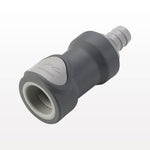 NS6 Connector, Body, Valved, Barbed - Fits 1/2 inch ID Tubing (0.5 inch, 12.7 mm) - NS6D17008