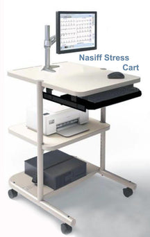 Nasiff Associates Inc 3-Shelf EKG Carts TK-STRESSCART - 1.0 Each - MDL-NSATKSTRESSC