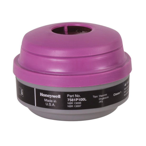 Honeywell N-Series Organic Vapor with P100 Filter Cartridge - 7581P100L - 12 Pack