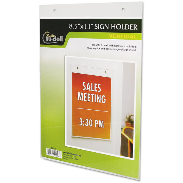 Nu-Dell Manufacturing Clear Plastic Sign Holders - NUD38011Z