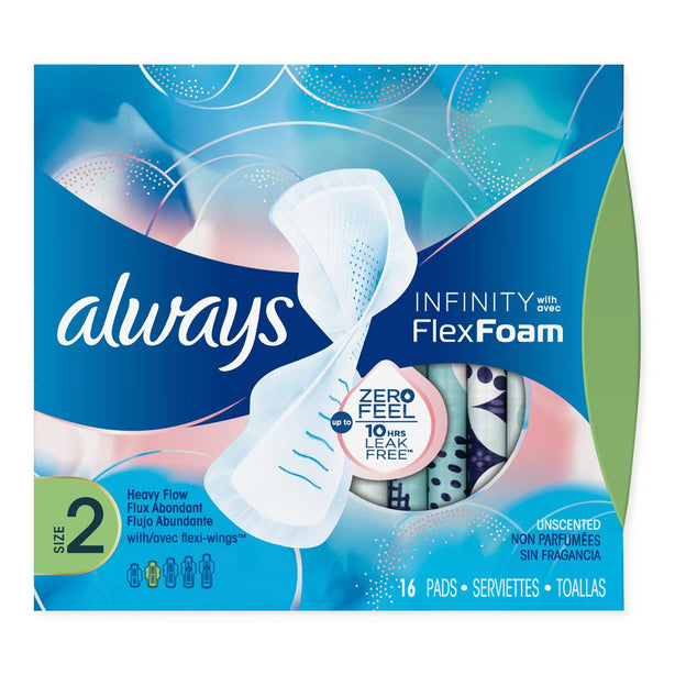 PROCTER & GAMBLE Always Infinity Super Sanitary Pads 10037000117145 192 Each-MDL-O-T00117145