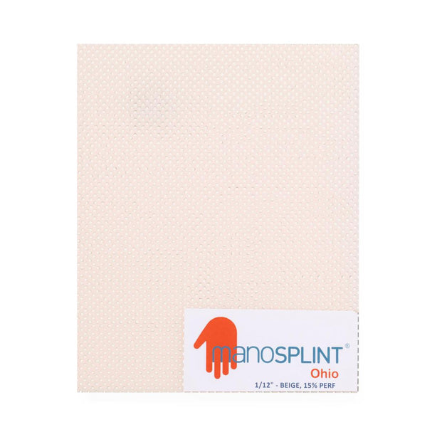 Kinetec Usa Manosplint Ohio 11% Perforation Single Sheet Splinting Material, Beige, 1/16" x 18" x 24" - M1ON1S11BE - 1 Each