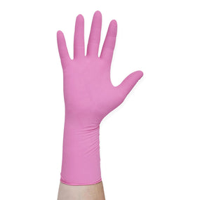 PINK UNDERGUARD Nitrile Exam Gloves with Extended Cuff - 47452 - 1000 Each - MDL-OLM47452
