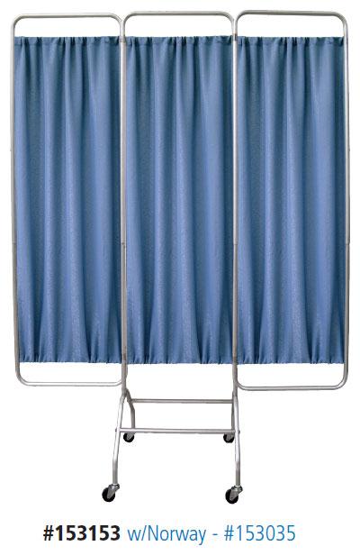 Omnimed Inc Omnimed 3-Section Mobile Screen Frame on Casters 153153 - 1.0 Each