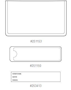 Omnimed Pressure-Sensitive Plastic Pocket, 4" x 6-3/8" - 251153 - 1 Each