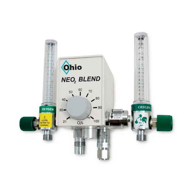 Ohio Medical NEO2 Blender, Bleed Switch, 2 Flowmeters - 6750-0018-907 - 1 Each