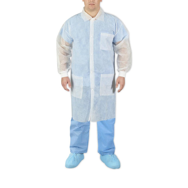 Halyard Health, Inc Spunbond Lab Coats with Sleeves and Cuff 10231 - 25.0 Each