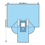 HALYARD HEALTH, INC Laparotomy Drapes with Clear Instrument Pouch 29241NS 19 Each-MDL-OML29241NS