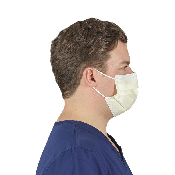Halyard ASTM Level 1 Procedure Mask with Longer Earloops - 47576 - 500 Each