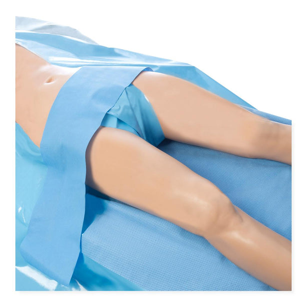 Halyard Bilateral Underleg Cardiology Drapes, Nonsterile, 84" x 80" - 79453 - 18 Each