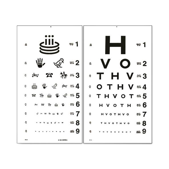 Accutome, Inc HOTV Letters / Allen Figures Eye Charts AX13237 1.0 Each