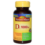 NatureMade Vitamin D3 Softgel, 1,000 IU, 100 per Bottle, 1,000 - 31604-0026-75