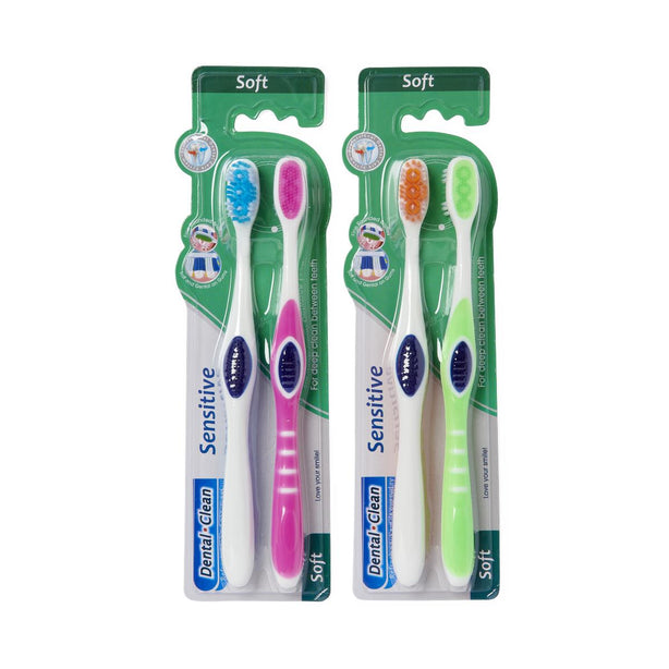 Adult Toothbrush with Soft Bristles by Ascend, 2 per pk, Excellence Daily - ATB-510A