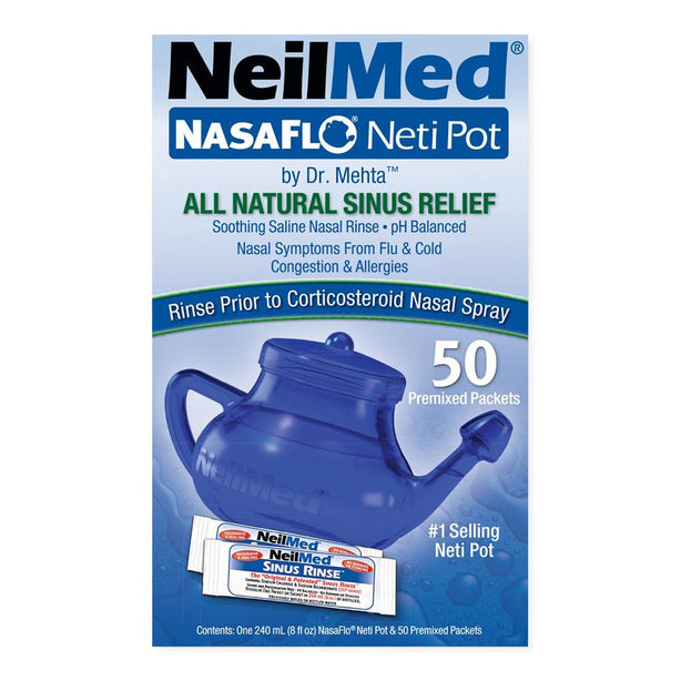 NasaFlo Neti Pot System - 7-05928-00816-8 - 1 box - MDL-OTC008168