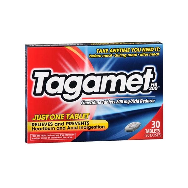 Medtech HB Acid Reducer 63029-0222-01 Heart Burn Tablet, Tagamet, 200 mg, 30 per Box - MDL-OTC010363 - 1 Box